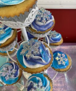 Snowflake Cupcake Rings - Set of 24 35 B1i fPbWjqS