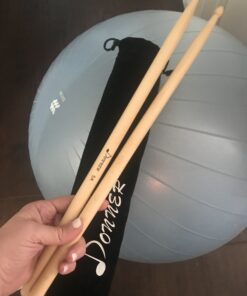 Donner Drum Sticks, 3 Pairs 5A Drumsticks Classic Maple Wood Snare Drumsticks With Carrying Bag, Christmas Birthday Gift, Great Holiday natural 15 B1imAXMV9NS