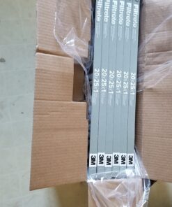 Filtrete 20x25x1 Air Filter, MPR 300, MERV 5, Clean Living Basic Dust 3-Month Pleated 1-Inch Air Filters, 6 Filters 45 B1inLlaNCHS