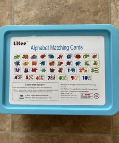 LIKEE Alphabet Number Flash Cards Wooden Letter Puzzle ABC Sight Words Match Games Counting Board Preschool Educational Montessori Toys for Toddlers Boys Girls 3+ Years (36 Cards& 37 Block) 35 B1ipZGysSQS