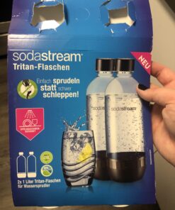 Sodastream 1l Carbonating Bottles- Black (Twin Pack) 30 B1itk2X2GHS