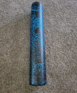 Amazon Basics High-Density Round Foam Roller for Exercise, Massage, Muscle Recovery Blue Speckled 36-Inch 27 B1jHz3IY1vS