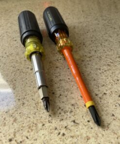 IDEAL Electrical 35-9305 Insulated Screwdriver Set (2 Piece) Orange, 4 in. Shaft Screwdrivers with Cushion-Grip Handles. Electrician Tool Kits Combo Pack 25 B1jxxhtf4S