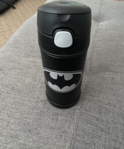 THERMOS FUNTAINER 12 Ounce Stainless Steel Kids Bottle, Batman Assorted 19 B1k2t330TpS