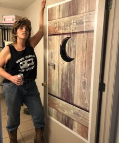 Outhouse Door Cover Party Accessory (1 count) (1/Pkg) 1 Outhouse 28 B1k8r95iKIS