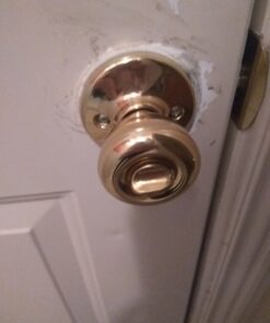 Kwikset 400T 3 CP Security Tylo Entry Knob, Polished Brass 5 B1kFsa6KLS