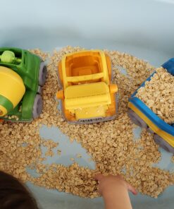 Green Toys Construction Vehicle Set, 3-Pack - Pretend Play, Motor Skills, Kids Toy Vehicles. No BPA, phthalates, PVC. Dishwasher Safe, Recycled Plastic, Made in USA. 38 B1kSXRva2iS