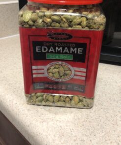 Seapoint Farms Dry Roasted Edamame, Sea Salt, Vegan, Gluten-Free, Kosher, and Non-GMO, Crunchy Snack for Healthy Snacking, 27oz. Jar 1.68 Pound (Pack of 1) 29 B1krV58JG0S