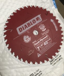 Freud D0740A Diablo 7-1/4 40 Tooth ATB Finishing Saw Blade with 5/8-Inch Arbor, Diamond Knockout, and PermaShield Coating Portable 12 B1kyGBGM78S
