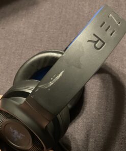 Razer Kraken X Ultralight Gaming Headset: 7.1 Surround Sound - Lightweight Aluminum Frame - Bendable Cardioid Microphone - for PC, PS4, PS5, Switch, Xbox One, Xbox Series X|S, Mobile - Black/Blue Classic Black/Blue 43 B1l6ZTES HS
