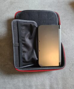 Smatree Carrying Case for New Nintendo 3DS XL/New 2DS XL, Hard Protective Shell Travel Case for Nintendo New 3DS/Nintendo New 3DS XL-Super NES Edition- Black/Red Black Red 87 B1l7MrdHoYS