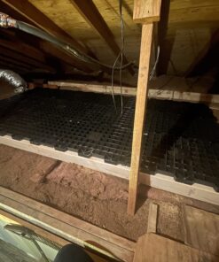 USA SEALING Attic Dek Flooring Storage System, Walking Deck Pallet Boards for Attic, Easy Installation Floor System for Garage, Roof and More, 4 Panels Included - Black 4pk - Universal 28 B1lCTkUwl9S