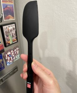 DI ORO Silicone Spatula Set - Rubber Kitchen Spatulas for Baking, Cooking, & Mixing - 600°F Heat-Resistant & BPA Free Silicone Scraper Spatulas for Nonstick Cookware - Dishwasher Safe (3pc, Black) 48 B1lCooUpEwS 2