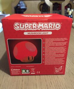Paladone Super Mario Bros Mushroom Light with Sound, Nintendo Collectible Figure Lamp Gift for Fans, Themed Decor for Bedrooms or Gaming Rooms 28 B1lFitemWlS