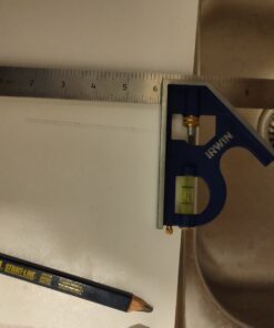 IRWIN Combination Square, Metal-Body, 12", 45-90 Degree Marking, Stainless Steel (1794469) 12-inch Regular Combination Square 23 B1mLAinu2jS