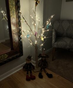 Hummingbird Christmas Ornaments with Glitter Accents - Set of 3 - Handblown XmasOrnaments - Holiday Decorations Gift for Bird Lover 21 B1mQWbyYfS