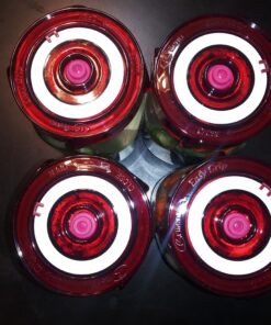 Fermenting Lids for wide mouth mason jars. 4 waterless airlock fermentation lids kit. Easy Grip fermenter lid with Oxygen Pump automatically Vents air. Tracks ferment date. (4 Lids + Pump) 46 B1mchK98PzS