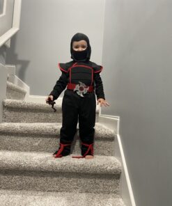 Stealth Toddlers Ninja Costume Large (4-6) Black Standard Packaging 21 B1muIqk6WkS