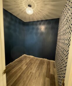 NuWallpaper NU1648 Navy Grand Trellis Peel & Stick Wallpaper, Blue 33 B1n6sqSgRS 1