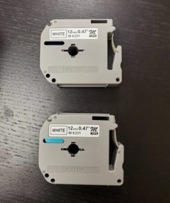 Brother M231 1/2in Labeling Tape White 0.47" x 26.2' 15 B1nPCfhr3S