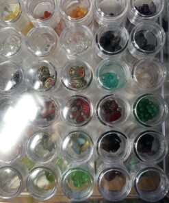 Blulu Clear Plastic Bead Storage Containers Set with 30 Pieces Storage Jars Diamond Painting Accessory Box Transparent Bottles with Lid for DIY Diamond, Nail and Other Small Items (1.85 x 1 Inch) 1.85 x 1 Inch 22 B1nUzrBMNfS