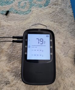 Govee Bluetooth Meat Thermometer, Wireless Meat Thermometer for Smoker Oven, Digital Grill Thermometer with 2 Probes, Timer Mode, Smart LCD Backlight BBQ Thermometer for Cooking Turkey Fish Beef 2 x Probes 80 B1nX324x6PS