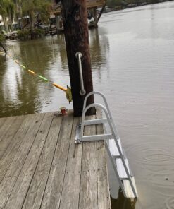 RecPro 5 Step Removable Boarding Boat Ladder | AL-A5 | Marine Pontoon Boat Dock | Heavy Duty Aluminum 43 B1ncfUKRpHS