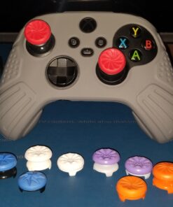 KontrolFreek FPS Freek Edge for Xbox One and Xbox Series X Controller | Performance Thumbsticks | 1 High-Rise Convex, 1 Low-Rise Convex | Blue 29 B1oOYzlbLtS