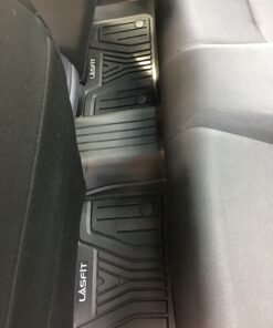 LASFIT Floor Mats Fit for Honda Civic 2016-2021 1st & 2nd Row Set, All Weather TPE Car Liners Black 41 B1oZXCsX1IS