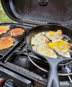 Alternative view of Coleman Swaptop Cast Iron Griddle & Grill Grate for RoadTrip Grills, 142 Sq. In. Cooking Area with Easy-to-Clean Cast Iron Construction, Great for Camping, Tailgating, Home, & More
