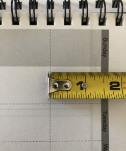 Action Publishing UNDATED Minimalist Day Planner® (8.5" X 11"), Wire Bound, Crisp White Archival Quality Paper Large (8.5" by 11") 50 B1oi1oODAGS