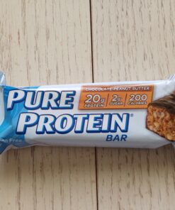 Pure Protein Bars, High Protein, Nutritious Snacks to Support Energy, Low Sugar, Gluten Free, Chocolate Peanut Butter, 1.76oz, 12 Count (Packaging May Vary) 29 B1p0UxH1nS