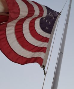 American Flag 5x8-100% Made in USA Using Tough, Long Lasting Nylon Built for Outdoor Use, UV Protected and Featuring Embroidered Stars and Sewn Stripes Plus Superior Quadruple Stitching on Fly End 21 B1pFiUfjFdS