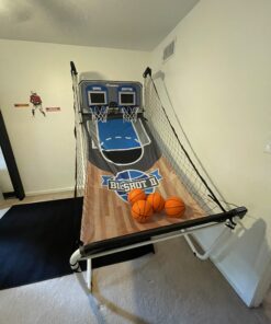 Triumph Sports Big Shot II Double Shootout Basketball Game - LED Scorer - 8 Game Modes - 4 Basketballs , 80.5”L X 47.5”W X 81”H 48 B1q6qFrLXDS