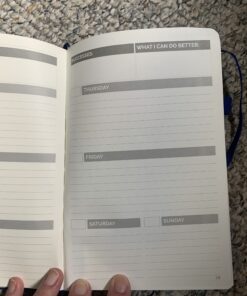 Papercode 2024 Daily Planner - Leather Weekly Planner W/Thick No-Bleed Pages - Monthly & Weekly Layouts - Use for Productivity, Schedule, or Agenda Blue 75 B1qXFRwNyrS