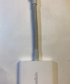 Belkin Rockstar Audio + Charge - Lightning Cable & iPhone Charger Adapter - Audio Phone Charger - Compatible W/ iPhone 14, iPhone 13, iPhone 12 & All Models W/ Lightning Port Lightning Audio + Lightning Charge Lightning Connector 40 B1qnqI3cX5S