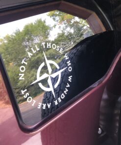 LOTR Not All Those Who Wander are Lost Sticker Decal Notebook Car Laptop 5" x 5" (White) 27 B1qz sUo47S