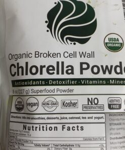 Micro Ingredients Organic Chlorella Powder, 10 Ounce, Broken Cell Wall, Rich in Vegan Proteins & Vitamins, Raw, Bulk Premium Chlorella Supplement, Vegan Friendly, Non-Irradiation 10 Ounce (Pack of 1) 37 B1r8grEZdCS
