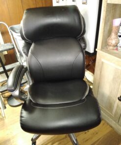 Serta Big and Tall Executive Office Chair with AIR Technology and Smart Layers Premium Elite Foam, Supports up to 350 Pounds, Bonded Leather, Black 33 B1s8IduBSsS