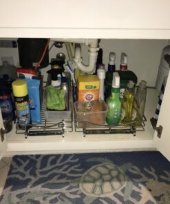 LYNK PROFESSIONAL® Pull Out Cabinet Organizer, 14"W x 18"D - Slide Out Drawers for Kitchen Cabinets - Sliding Pantry Shelves - Roll Out Shelf Storage for Pots, Pans - Lifetime Limited Warranty, Chrome 14" W x 18" D 14x18 Chrome 44 B1sFhXEgnTS