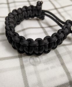 TOUGH-GRID Premium 750lb Paracord 100% Nylon Type IV Mil-Spec Parachute Cord - Certified MIL-C-5040H - UV/Abrasion Resistant - Heavy Duty Strands - Made in USA and Used by US Military Black 100Ft. (Coiled in Bag) 26 B1sJ4BHP9aS