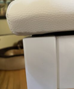 HOMCOM Piano Bench, Duet Piano Chair with Faux Leather Padded Cushion and Wooden Frame, Button Tufted Keyboard Bench, White Country White 64 B1sN7f1Z6GS