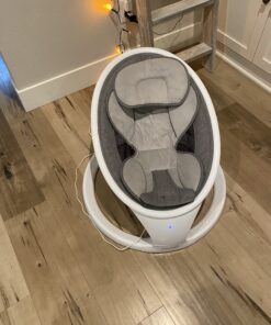 Munchkin® Bluetooth Enabled Lightweight Baby Swing with Natural Sway in 5 Ranges of Motion, Includes Remote Control, White Swing, Grey 31 B1sYLbhD7eS