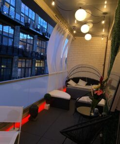 LIHAO 12 Inch White Round Paper Lanterns (10 Pack) 34 B1st7RIusDS