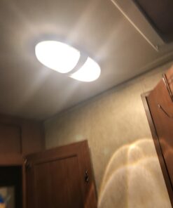 Lumitronics RV 12V Double LED Ceiling Dome Light - On/Off Switch - Removable Lenses Double 1-Pack 20 B1suqXQad8S