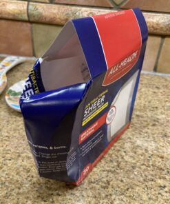 All Health Antibacterial Sheer Adhesive Pad Bandages, 3 in x 4 in, 30 ct | Helps Prevent Infection, Extra Large Comfortable Protection for First Aid and Wound Care 30 Count (Pack of 1) 44 B1tIBolpbeS