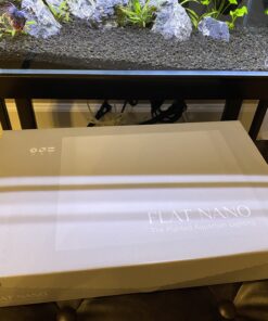 ONF Flat Nano Full Spectrum LED Aquarium Light, Dimmable 7000K / 1300lm, for <10 Gallons Rimless Fish Tanks, Freshwater Aquatic Plant Growth, Terrarium Spotlight, Potted Plant IP54 Waterproof (Silver) Silver 47 B1tS1kv40mS