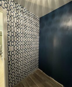 NuWallpaper NU1648 Navy Grand Trellis Peel & Stick Wallpaper, Blue 34 B1tYBTsl8zS 1