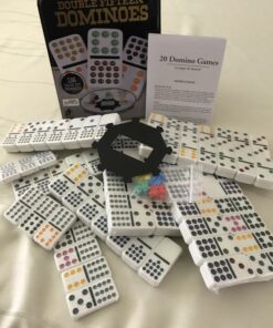 Spin Master Games Double Fifteen Color Dot Dominoes Game in a Tin (6029741) 29 B1tmskKBH4S