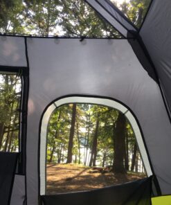 CORE 6 Person Instant Cabin Tent | Portable Large Pop Up Tent with Easy 60 Second Camp Setup for Family Camping | Included Hanging Organizer for Outdoor Camping Accessories Dark Gray/Green 52 B1tqeXcA1fS